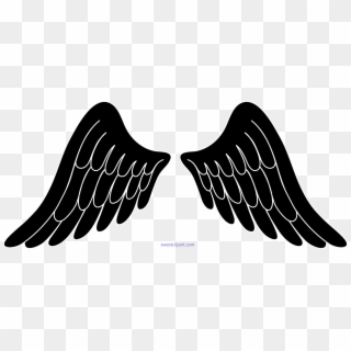 Angel Black Sweet - Angel Wings Clipart Black And White - Png Download