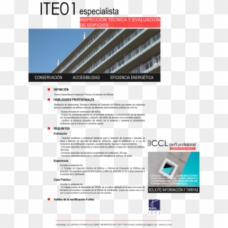 Ite Iee01 Técnico Especialista En Inspección Técnica - Ficha Tecnica De Edificio Clipart