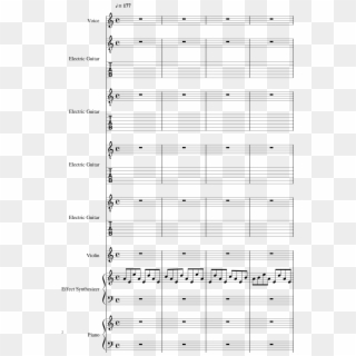 Rusty Nail Sheet Music Composed By Yoshiki 2 Of 72 - Plot Clipart