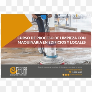 Cartel De Proceso De Limpieza Con Maquinaria En Edificios - Cleaning Clipart