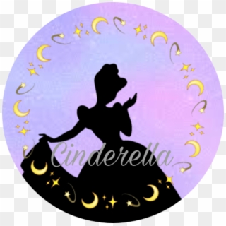 #cinderella #icon #moon #シンデレラ#アイコン#月 - Cinderella Silhouette Clipart - Png Download