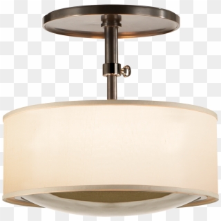 Reflection Semi-flush Hanging Shade In Bronze With Clipart