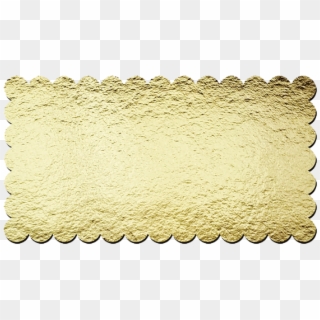 Gold Rectangular Moreada Cake Boards Feature Scalloped - Chain Clipart