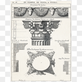 Roman Columns - Architectural Drawings Ancient Rome Clipart