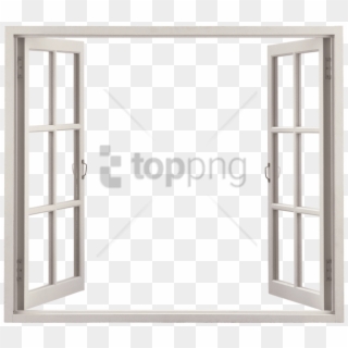 Free Png Glass Frame Png Transparent Png Image With - Open Window Frame Clipart