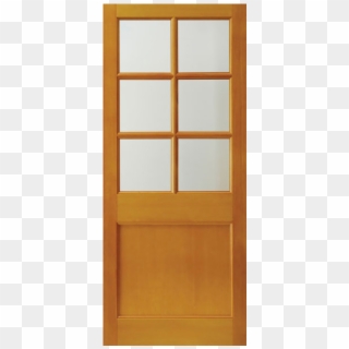 Jeld-wen 6 Lite Plywood Panel Glazed Exterior Door - Door Clipart