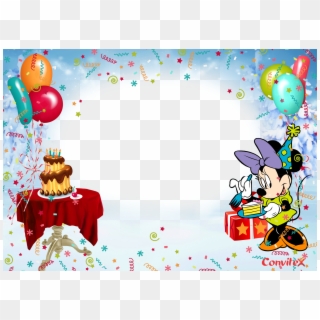 Convitex Niver Disney Minnie - Convite De Aniversario Png Clipart