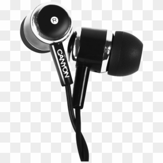 Canyon Stereo Earphones With Microphone, Cne-cepm01 - Cne Cep01b Clipart