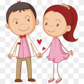 Couple Illustration Cute Little Transprent Png Free - Cute Couple Png Cartoon Clipart