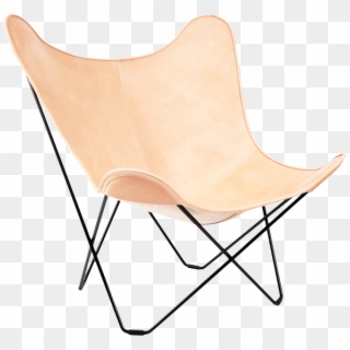 Cadeira De Borboleta Cuero Couro Natural - Butterfly Chair Clipart