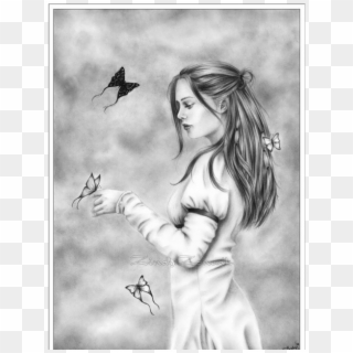 While Drawing About Drawings Pencil Draw Fragile Images - Pencil Drawings Of Butterflies Clipart