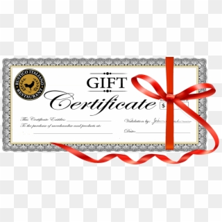 Gift Certificates - $10 Gift Certificate Template Clipart