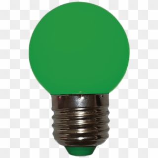 Bombillo Tipo Ping Pong Filamento Verde Micro Led - Incandescent Light Bulb Clipart