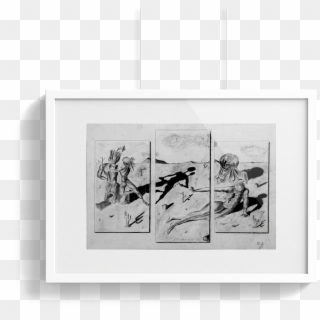 Sand Dunes Charcoal Drawings - Picture Frame Clipart