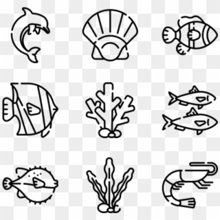 Sea Life - Sports Black And White Png Clipart