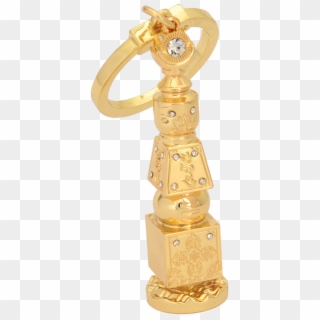 15639 5 Element Pagoda Keychain - Bronze Sculpture Clipart