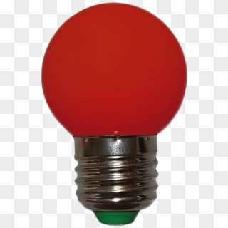 Bombillo Tipo Ping Pong Filamento Rojo Micro Led - Fluorescent Lamp Clipart