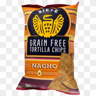 Siete Nacho Grain Free Tortilla Chips - Grain Free Tortilla Chips Nacho Clipart