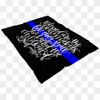 Blessed Are The Peacemakers Thin Blue Line Fleece Blanket - Briefs Clipart