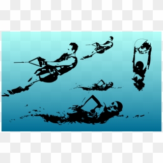 Swimming - Illustration Clipart