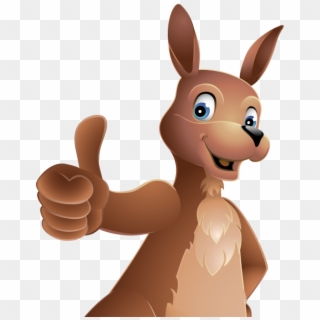 Post - Kangaroo With Thumbs Up Clipart