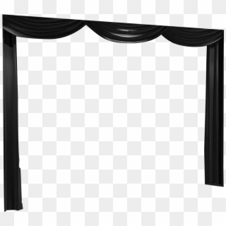 Black Curtains Ss02 - Coffee Table Clipart