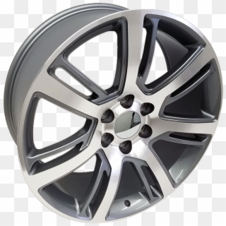Cadillac Escalade Style, Gunmetal With Machined Face - Hubcap Clipart
