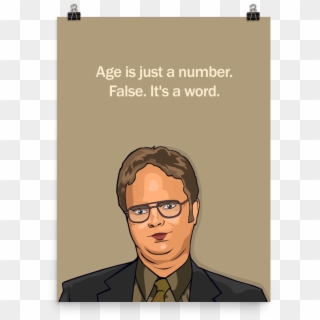 The Office Tv Show Print Dwight Schrute A3 Poster - Businessperson Clipart