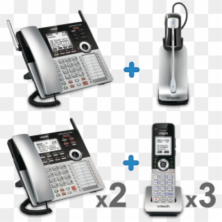 4 Line Small Business Phone System Office Bundle 2 Clipart