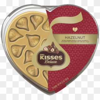 Kisses Deluxe 18 Piece Hazelnut Filled Chocolates Heart - 034000157457 Clipart