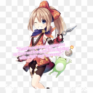 A Goddess Candidate Of Lowee, And Blanc's Younger Sister Clipart