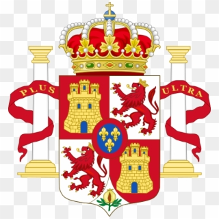 Lesser Royal Coat Of Arms Of Spain Pillars Of Hercules - Spanish Coat Of Arms Png Clipart