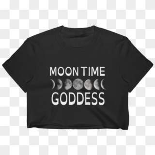 Moontime Women's Crop Top - Phases Of Moon For Kids Clipart