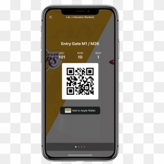 Scan Your Barcodes Directly From Your Phone, Or Add - Lakers Mobile Ticket Clipart