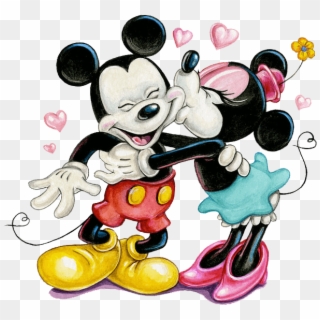 Baby Minnie Mouse Png - Mickey N Minnie Love Clipart