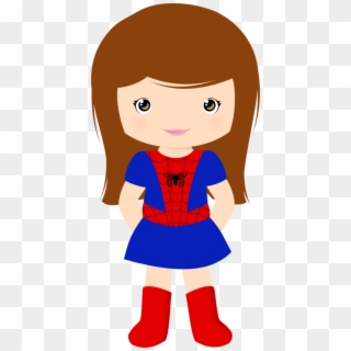 Supergirl Clipart Superteacher - Spider Girl Clipart - Png Download