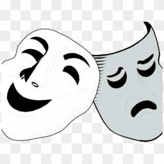 Mask Clipart Comedy Drama - Drama Masks Transparent Background - Png Download