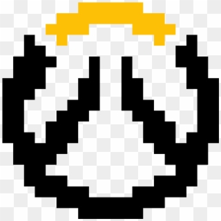 Overwatch Logo Perler , Png Download - Minecraft Overwatch Logo Pixel Art Clipart