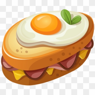 Sandwich With Egg Png Clipart Vector Picture - Egg Sandwich Clipart Transparent Png