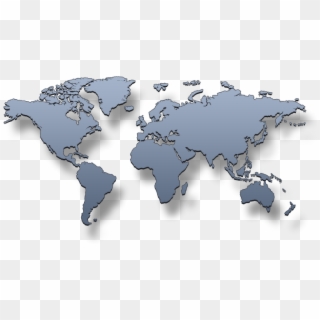 World Map - World Map 3d Png Clipart
