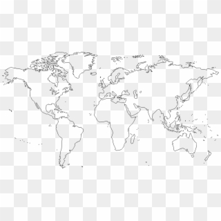 Download For Free - World Map Outline Free Copy Printable Clipart