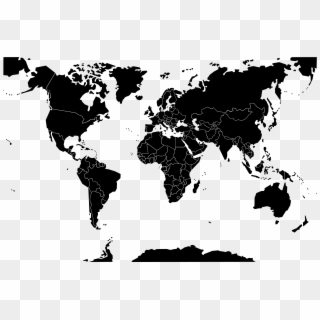 3958 X 2596 39 - Map Of World Svg Clipart