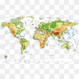 Hd World Map - Carte Du Monde Hd Clipart