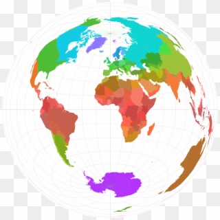 World Borders Lamb Azi - World Map Clipart