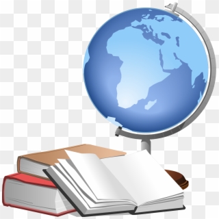 Open - Globe And Book Png Clipart