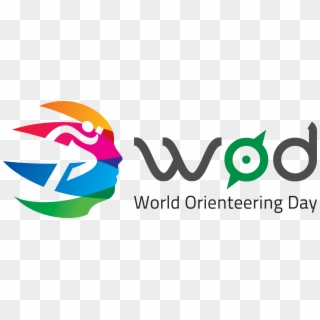 Black, Color & White - World Orienteering Day 2018 Logo Clipart