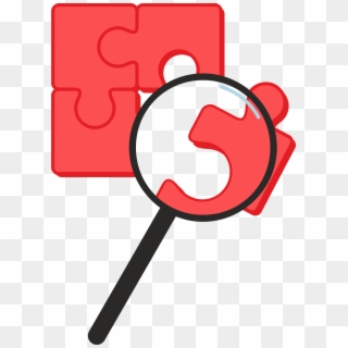 This Free Icons Png Design Of Puzzle Pieces With Magnifying Clipart