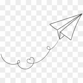 White Paper Plane - Paper Plane Transparent Background Clipart