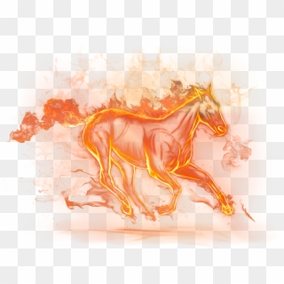 Beautiful Fire Horse Png Clipart Picture - Png Images Fire Download Transparent Png