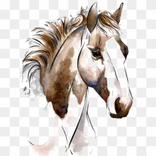 White Horse Png - Horse Painting Png Clipart